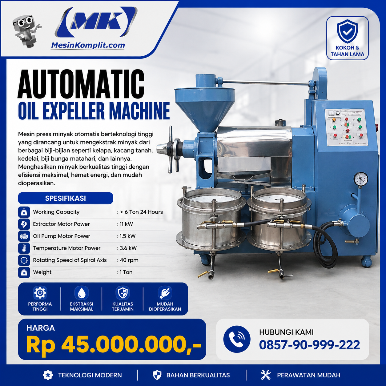 Pengekstrak Minyak Otomat...
